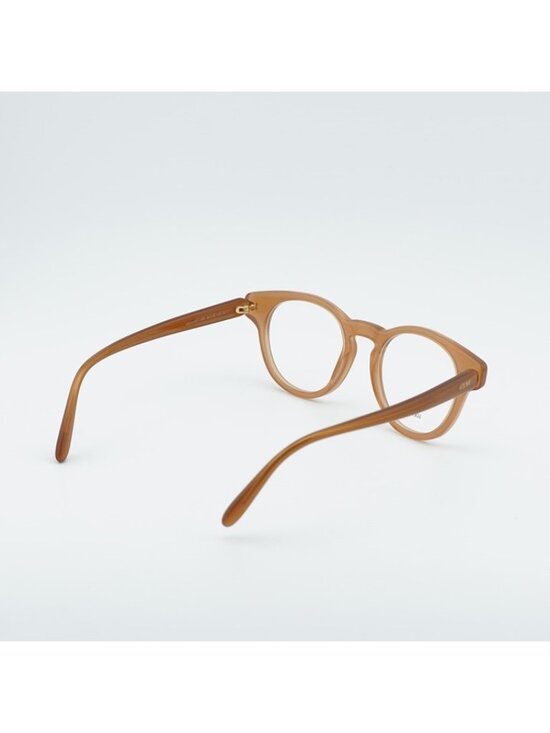 Loewe LW50085I 047 Unisex Eyeglasses Shiny Brown 49mm Round Frame
